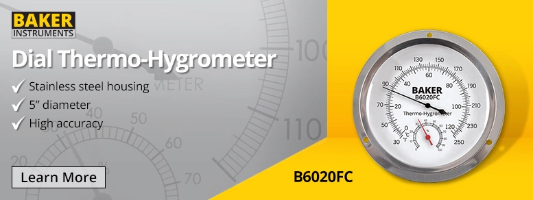 Baker B6020FC Dial Thermo-Hygrometer