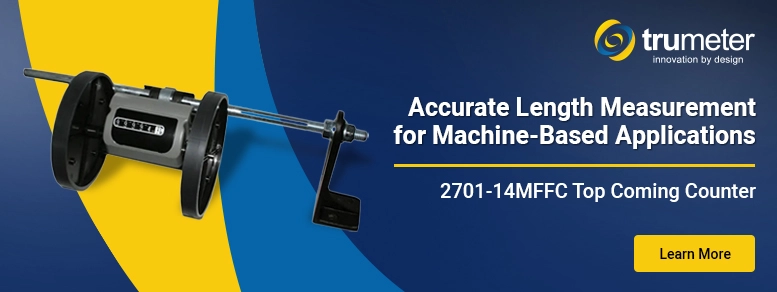 Image of the Trumeter 2701-14MFFC Top Coming Counter with Two Wheels