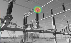 An acoustic image of electrical substation