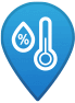 HOBO MicroRX temperature-and-humidity of available measurements