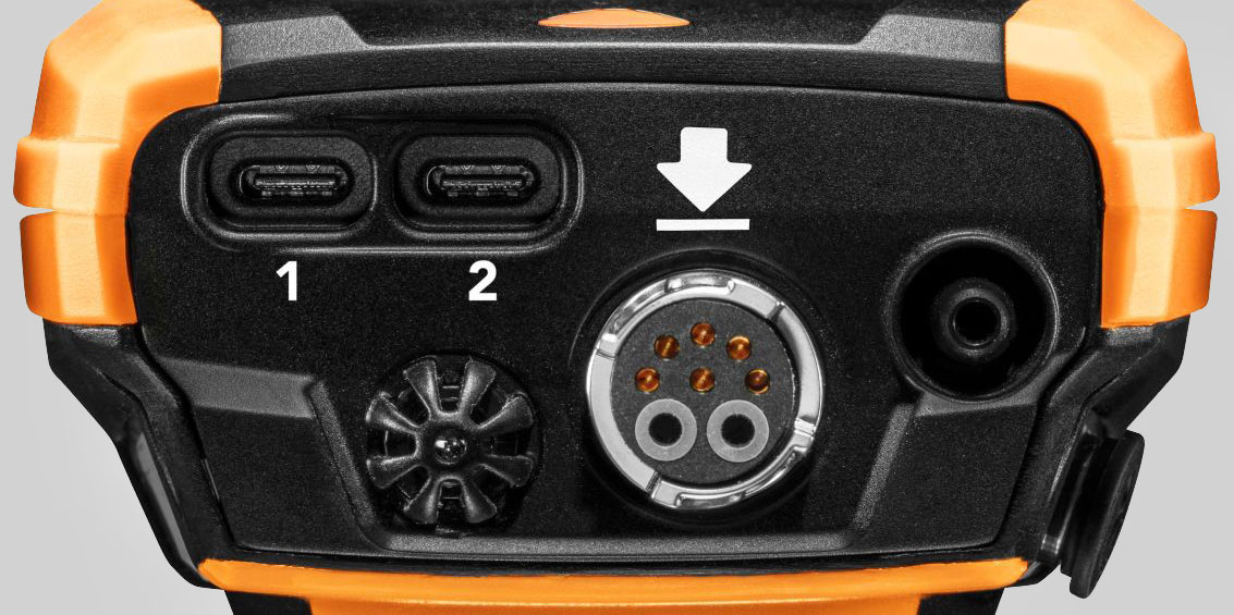 Testo 300 combustion analyzer probe bottom