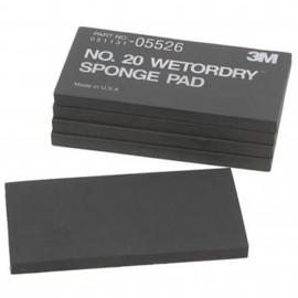 3M 5526 Wet Or Dry Sponge Pad, 2-3/4" x 5-1/2", 5-pack-