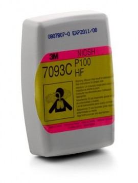3M 7093CB Hydrogen Fluoride with Organic Vapour and Acid Gas Protection (72 packs of 2)-