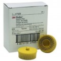 3M 7525 Roloc Bristle Disc, 2", yellow-