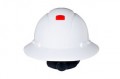 3M H-801R-UV White Hard Hat with UVicator (Pack of 10)-