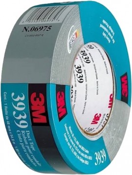 3M MMM-6975 Duct Tape, 2" x 60 yd, silver-