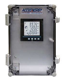 Accuenergy AcuPanel 9104X-IIR-MV-P1V3-WEB2-D Pre-Wired Panel Enclosure with Data Logging, WEB2 module, Rogowski Coil CT input, 415 Vac/300 Vdc-