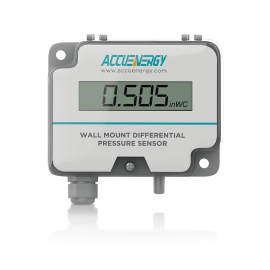 Accuenergy AcuPRE-WM-04-A-1 Wall Mount Differential Pressure Sensor with display, &amp;plusmn;1% FS accuracy, -0.125 to 0.125, and -0.25 to 0.25&amp;quot;, 4 to 20 mA-