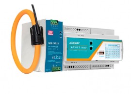 Accuenergy RIK16-333-1 Single channel 0-333mV Output Integrator with 16" Rogowski Coil, Din-Rail Power Supply, 100-240Vac-