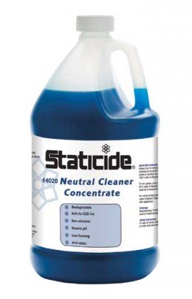 ACL Staticide 4020-1-CASE Neutral Cleaner Concentrate, 1 gal, 4-pack-