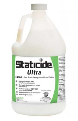 ACL Staticide 4600-1-CASE Ultra Floor Finish, 1 gal, 4-pack-