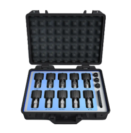 Additel 103 Series Adapter and Fitting with carrying case, 1/4&amp;quot; NPT male to female hand-tight quick connector, 10-piece-