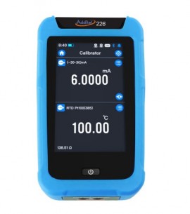 Additel 226 Series Multifunction Process Calibrator, -150 mV to 15 V DC, 0 to 25 mA, 0.015% RDG, standard-