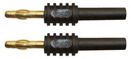 AEMC 1017.45 Banana Plug Adapter, Non-insulated for Safety Leads, 4mm-