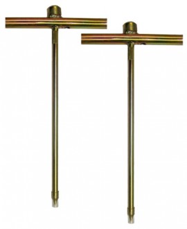AEMC 2135.39 T-Shaped Auxiliary Ground Rod Electrode, Set of 2, 14.5&amp;quot;-