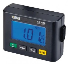 AEMC CA 6011 Kit Point-to-Point Continuity Tester with large backlit display and automatic polarity reversal, 2000 counts-