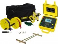 AEMC 4620 Ground Resistance Test Kit with 150' test leads, 2000 &amp;ohm;, battery-powered-