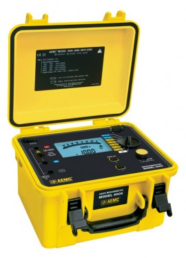 AEMC 6505 Digital Megohmmeter with Analog Bargraph and Auto DAR/PI, 5000V-