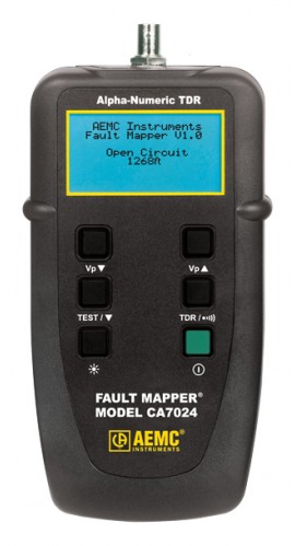 AEMC CA7024 Fault Mapper Cable Length/Fault Tester with Alpha-Numeric TDR-
