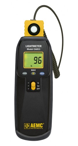AEMC CA811 Light Meter, 20 to 20000 Lux-