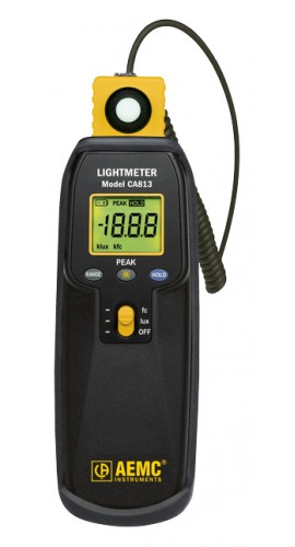 AEMC CA813 Light Meter, 20 to 200000 Lux-