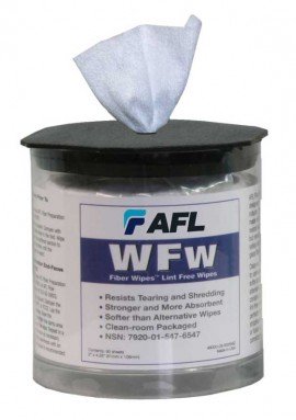 AFL 9000-03-0026MZ FiberWipes, Case of 24 Mini-tubs-