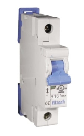 Altech 1GU15 Mini Circuit Breaker, 15 A, single pole-