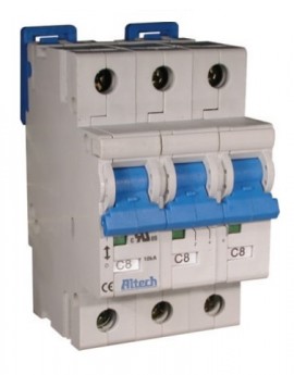 Altech 3DU60R D-Trip UL1077 Circuit Breaker, three-pole, 60 A-