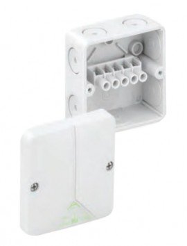 Altech Abox 025 Enclosure with terminals, 5-pole, 3.15 x 3.15&amp;quot;-