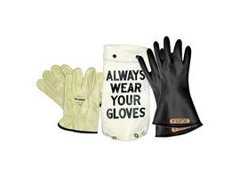 American Safety Clothing RG0011B12K 11 in Rubber Insulating Glove Kit Size 12-