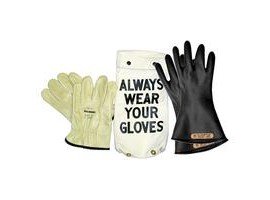 American Safety Clothing RG214O11K 14 in Rubber Insulating Glove Kit Size 11-