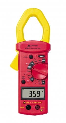 Amprobe AC68C True-RMS Clamp Multimeter, 600A-