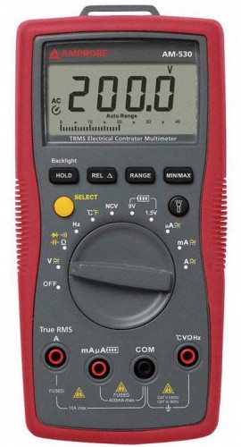 Amprobe AM-530 True-rms Electrical Contractor Multimeter-