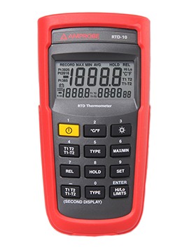 Amprobe RTD-10 Dual Input Digital RTD Thermometer-