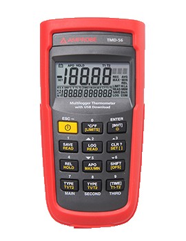Amprobe TMD-56 Multi-logging Digital Thermometer with 0.5% basic accuracy-