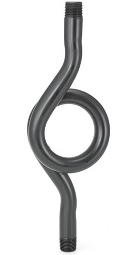 Ashcroft 02-1098-I-02 Coil Pipe Siphon, &amp;frac14; NPT male, black steel pipe, 6&amp;frac12;&amp;quot;-