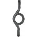 Ashcroft 02-1098-I-02 Coil Pipe Siphon, &amp;frac14; NPT male, black steel pipe, 6&amp;frac12;&amp;quot;-
