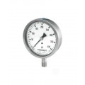 Ashcroft 1008 Pressure Gauge, 100#/KP, 4&amp;quot; dial, &amp;frac12; NPT male lower, SS housing-