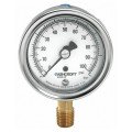 Ashcroft 1009 Pressure Gauge, 0 to 300 psi, 2.5&amp;quot; dial, &amp;frac14;&amp;quot; NPT male lower, SS housing-