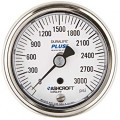 Ashcroft 1009 Pressure Gauge, 0 to 30 psi, 2.5&amp;quot; dial, &amp;frac14;&amp;quot; NPT male lower back, SS housing-