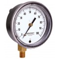 Ashcroft 1490 Pressure Gauge, 0/200 &amp;quot;H&lt;sub&gt;2&lt;/sub&gt;O, 2.5&amp;quot; dial, &amp;frac14;&amp;quot; NPT male center back, black, glass filled polysulfone-