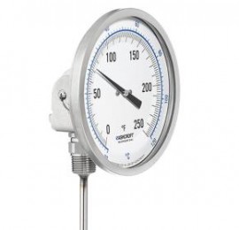 Ashcroft 30EI60E0250/250F Bimetal Thermometer, 2.5&quot; Stem, 0 to 250&amp;deg;F-