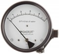 Ashcroft 1134 Differential Pressure Gauge, 0/5 &amp;quot;H&lt;sub&gt;2&lt;/sub&gt;O, 4.5&amp;quot; dial, &amp;frac18; NPT female Dual In-Line or back, SS housing-