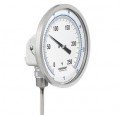 Ashcroft 50EI60E04050/550F Bimetal Thermometer, 5" Dial, 4" Stem, 50 to 550&amp;deg;F-