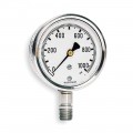 Ashcroft 1008 Pressure Gauge, 2.5&amp;quot; dial, &amp;frac14;&amp;quot; NPT male lower, SS housing-