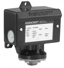 Ashcroft B424B 30IMV/30IW B-Series Pressure Switch with NEMA 4X Enclosure, -30 inHg/30 inH2O-