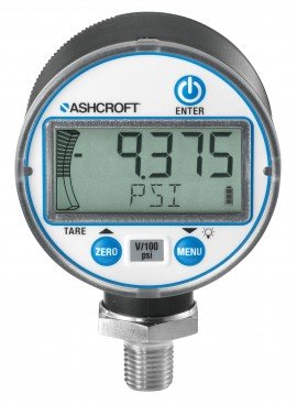 Ashcroft DG25 Digital Pressure Gauge, 0 to 15,000 psi, 2.5&amp;quot; dial, &amp;frac14;&amp;quot; NPT male lower, polycarbonate/ABS-