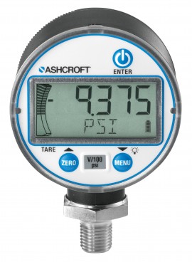 Ashcroft DG25 Digital Pressure Gauge, 0 to 2000 psi, 2.5&amp;quot; dial, &amp;frac14;&amp;quot; NPT male lower, polycarbonate/ABS-
