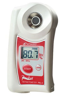 Atago 3829 PAL-2M Handheld Digital Refractometer, 45 to 93% Brix Scale Range -