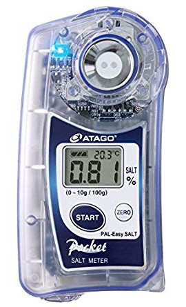 Atago 4101 PAL-EASY Salt Pocket Salt Meter, 0 to 10% Sodium Chloride Range-